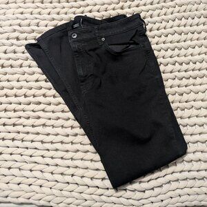 True Classic Men's Straight Fit Comfort Stretch Jeans Black Wash - 34x32 - EUC